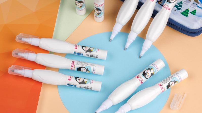 X&oacute;a nước gi&uacute;p che phủ lỗi viết nhanh ch&oacute;ng v&agrave; hiệu quả tr&ecirc;n giấy