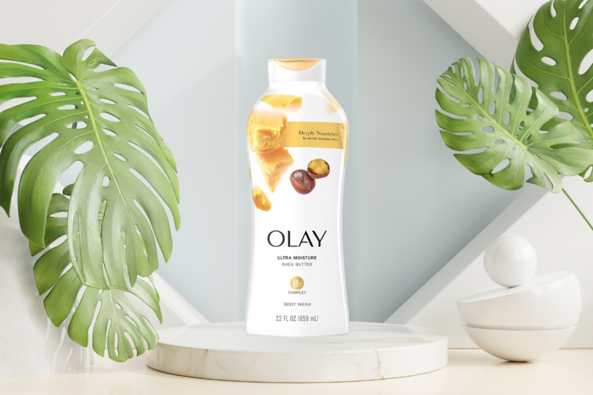Sữa tắm Olay Ultra Moisture Shea Butter có hương thơm ấm áp, dịu ngọt