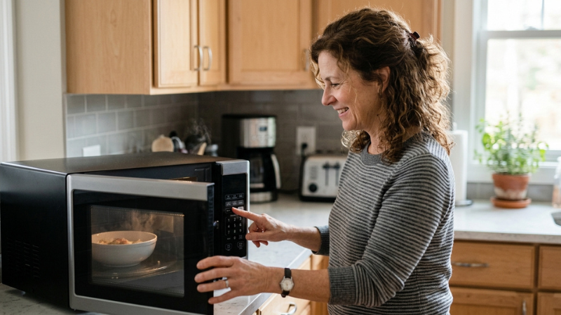 Tiết kiệm thời gian nấu nướng cho cuộc sống bận rộn nhờ l&ograve; vi s&oacute;ng điện tử