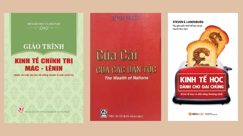 Chọn tác giả kinh điển như Mác, Lênin, Adam Smith cùng các sách kinh tế chính trị tiêu biểu