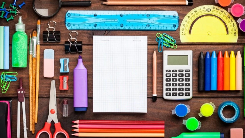 Vỉ - Bộ Dụng Cụ Học Sinh đầy đủ vật dụng cần thiết