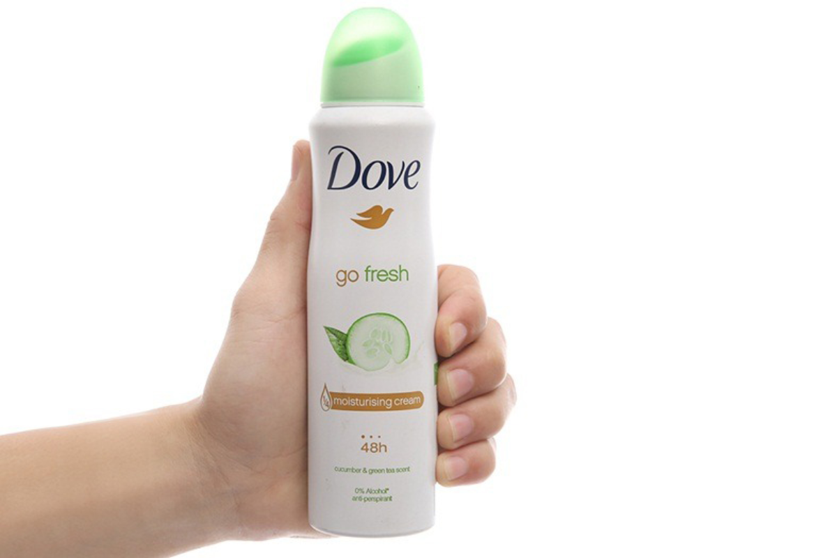 Xịt khử mùi Dove Go Fresh hương dưa leo