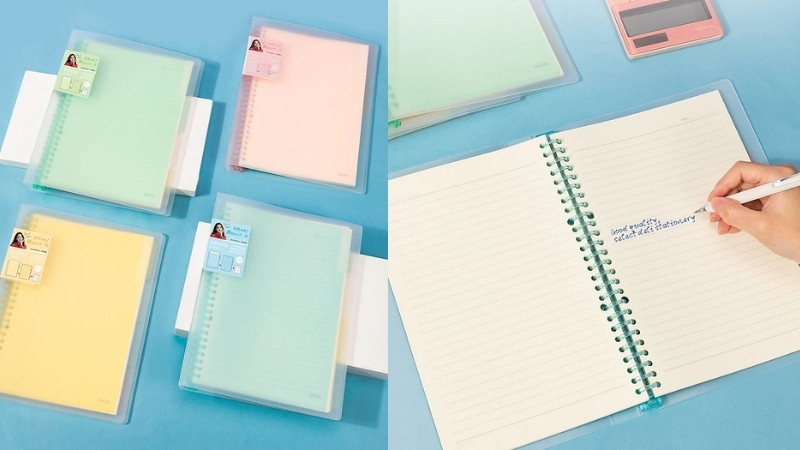 Sổ tay gáy lò xo thương hiệu Deli