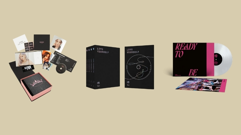 C&aacute;c phi&ecirc;n bản Album K-Pop giới hạn của Blackpink, BTS v&agrave; TWICE