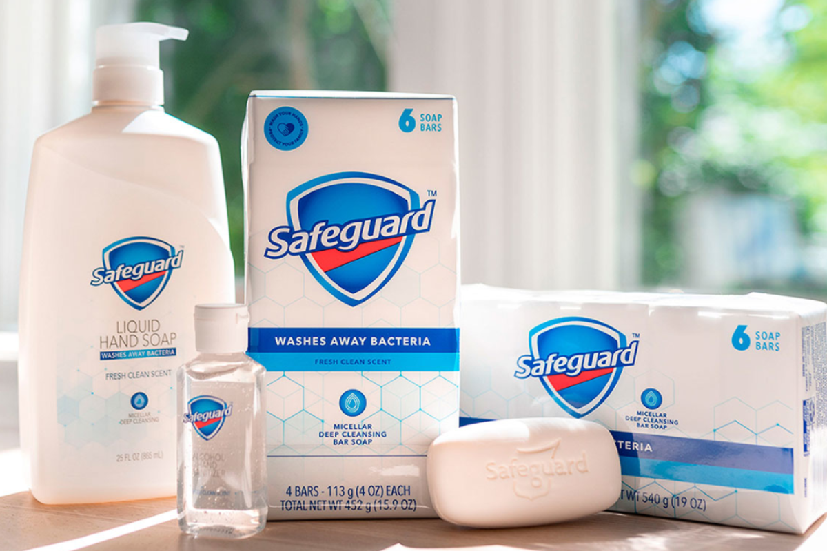 Safeguard có thể loại bỏ đến 99,9% vi khuẩn gây hại trên da