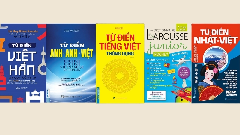 Đầy đủ các đầu sách từ điển cho mọi ngôn ngữ phổ biến