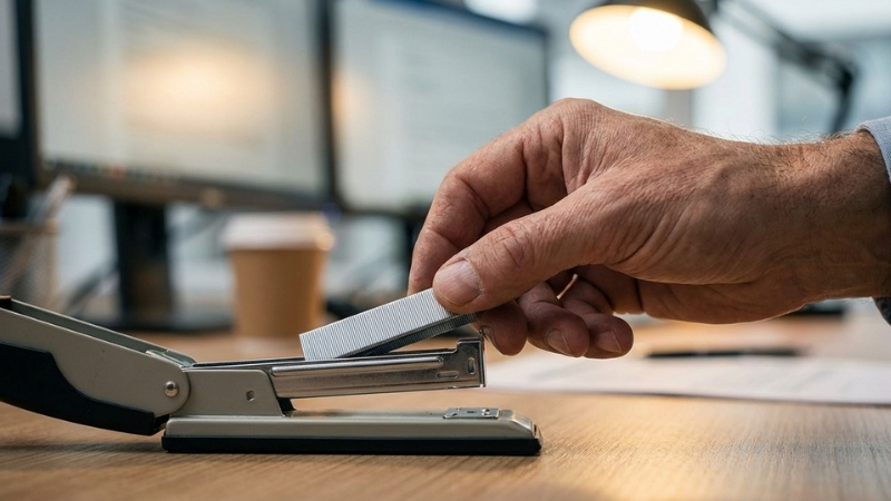 Sử dụng đ&uacute;ng k&iacute;ch cỡ kim bấm v&agrave; bảo tr&igrave; định kỳ gi&uacute;p k&eacute;o d&agrave;i tuổi thọ thiết bị