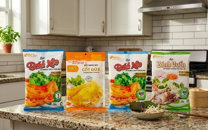 C&aacute;c loại bột l&agrave;m b&aacute;nh truyền thống