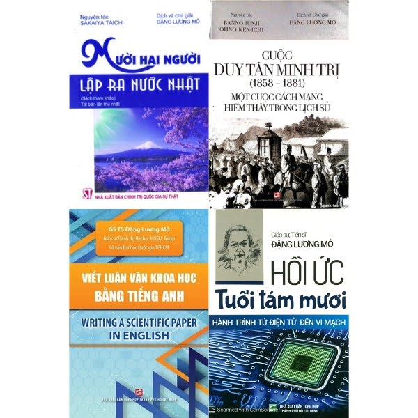 Các tác phẩm nổi bật của Giáo Sư Tiến Sĩ Đặng Lương Mô