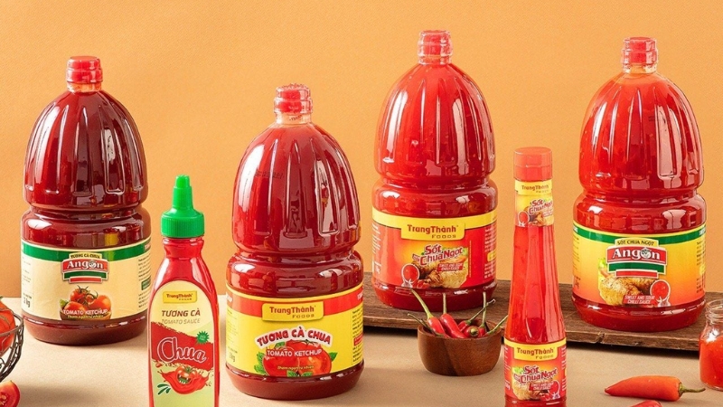 Sốt cà chua sánh mịn, vị chua ngọt hài hòa, phù hợp nhiều món ăn