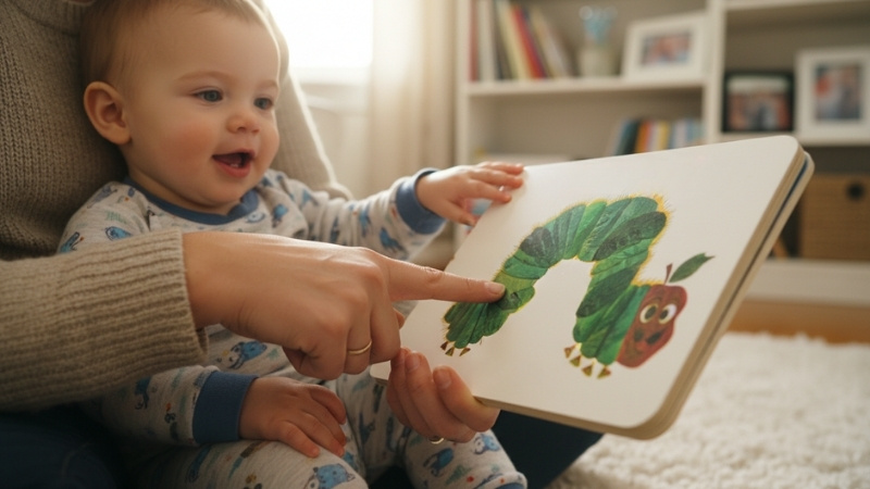 S&aacute;ch b&igrave;a cứng, h&igrave;nh ảnh to r&otilde; l&agrave; lựa chọn ho&agrave;n hảo cho giai đoạn đầu đời