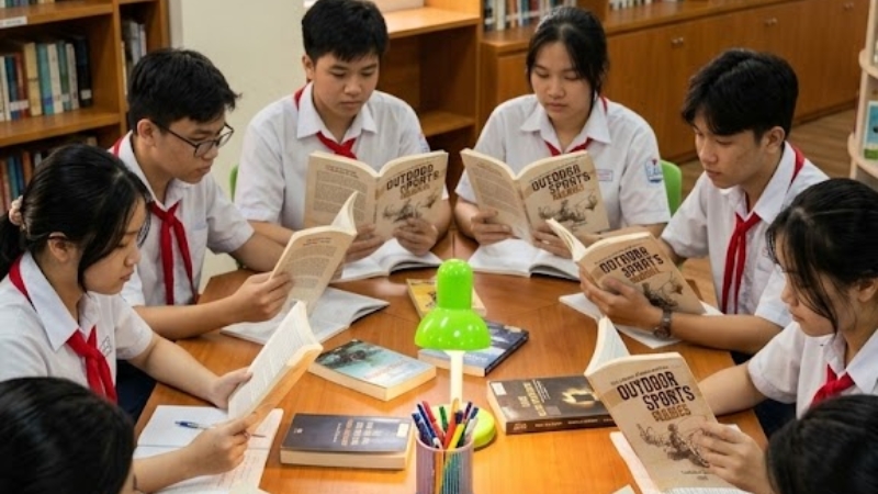 S&aacute;ch thể thao v&agrave; d&atilde; ngoại gi&uacute;p n&acirc;ng cao kỹ năng vận động v&agrave; trải nghiệm thực tế