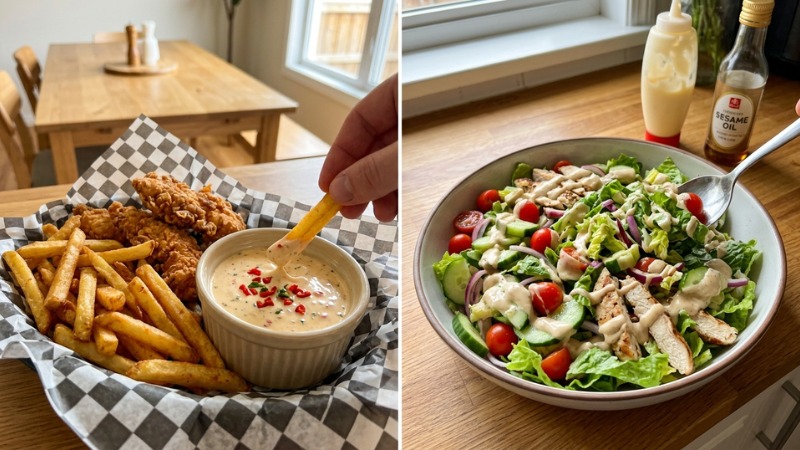 Vị b&eacute;o mịn đặc trưng của Mayonnaise gi&uacute;p m&oacute;n ăn chống ngấy v&agrave; k&iacute;ch th&iacute;ch vị gi&aacute;c cực đỉnh