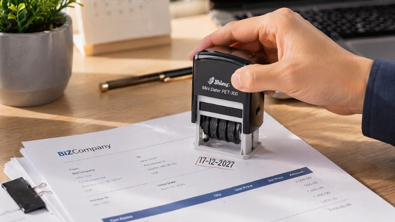 Sử dụng dấu ng&agrave;y th&aacute;ng ch&iacute;nh h&atilde;ng gi&uacute;p chuẩn h&oacute;a thời gian tr&ecirc;n văn bản v&agrave; n&acirc;ng cao hiệu suất văn ph&ograve;ng