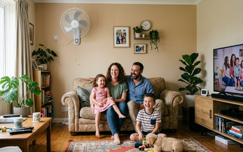 Mọi gia đ&igrave;nh n&ecirc;n sở hửu 1 chiếc quạt treo tường l&agrave;m m&aacute;t, thoải m&aacute;i, tối ưu kh&ocirc;ng gian sống&nbsp;