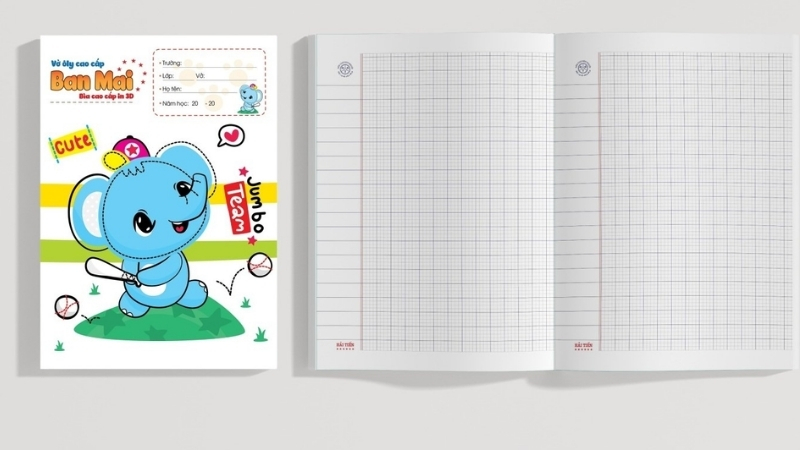 Tập 5 &ocirc; ly c&oacute; &ocirc; ly nhỏ hơn, ph&ugrave; hợp với học sinh c&aacute;c lớp lớn hơn khi đ&atilde; viết th&agrave;nh thạo