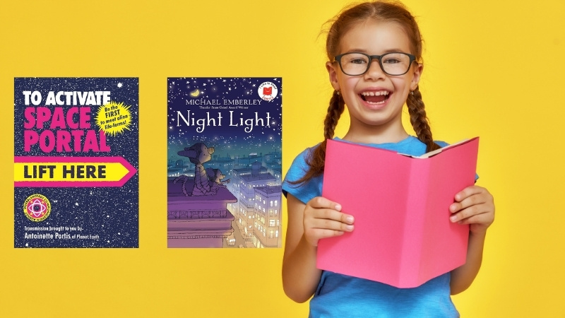 To Activate Space Portal, Lift Here v&agrave; Night Light l&agrave; 2 quyển s&aacute;ch hay cho nh&oacute;m Younger Readers