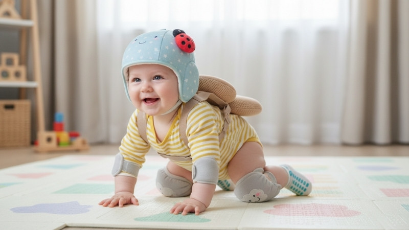 Chọn mũ bảo vệ đầu cho bé nên nhẹ, thoáng khí, giảm chấn tốt, điều chỉnh linh hoạt và không che tầm nhìn