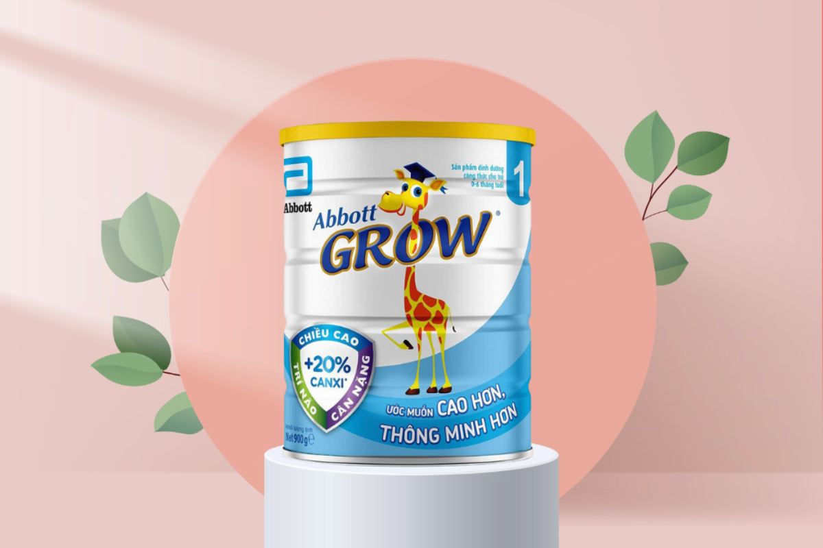 Abbott Grow 1 cung cấp nguồn dinh dưỡng thiết yếu giúp bé phát triển toàn diện