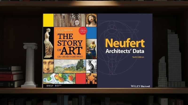 "C&acirc;u chuyện nghệ thuật" v&agrave; "Neufert" - Hai t&aacute;c phẩm kh&ocirc;ng thể thiếu trong tủ s&aacute;ch của người y&ecirc;u nghệ thuật v&agrave; kiến tr&uacute;c sư.