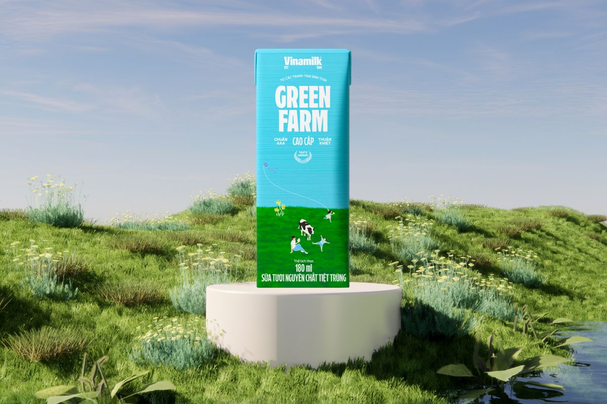 Sữa tươi Vinamilk Green Farm không đường