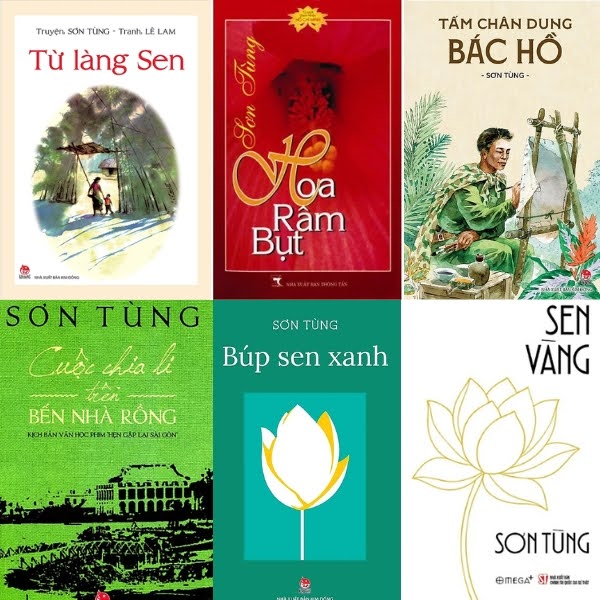 C&aacute;c t&aacute;c phẩm nổi bật của t&aacute;c giả Sơn T&ugrave;ng