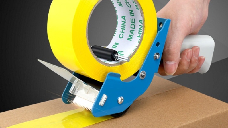 Cắt băng keo cầm tay t&iacute;ch hợp lưỡi cắt sắc b&eacute;n, cắt dứt kho&aacute;t