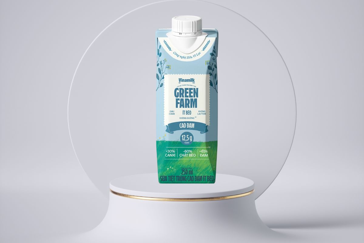 Sữa tươi tiệt trùng Vinamilk Green Farm cao đạm