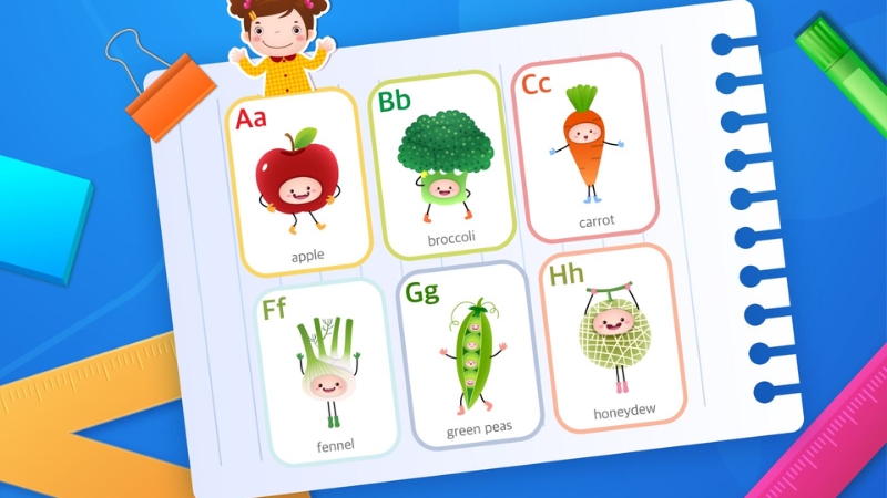 Thẻ flash card cho bé, giúp bé học nhanh và ghi nhớ hiệu quả