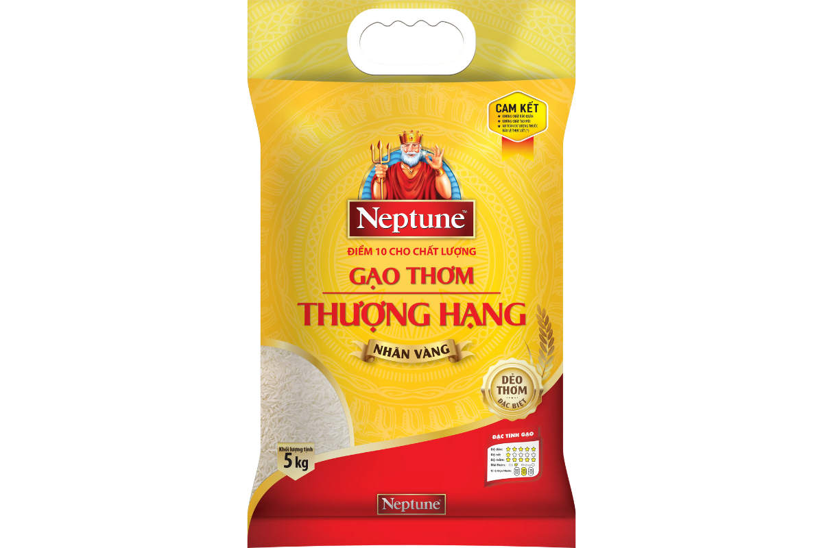 Gạo thơm Neptune Nhãn Vàng