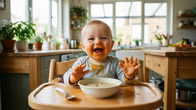 Từ vị ngọt thanh m&aacute;t của tr&aacute;i c&acirc;y đến vị mặn đậm đ&agrave; của thịt c&aacute;, mẹ dễ d&agrave;ng đổi m&oacute;n cho b&eacute; mỗi ng&agrave;y