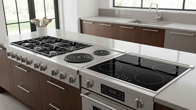 Lựa chọn bếp ph&ugrave; hợp gi&uacute;p n&acirc;ng tầm thẩm mỹ v&agrave; sự tiện nghi cho gian bếp gia đ&igrave;nh