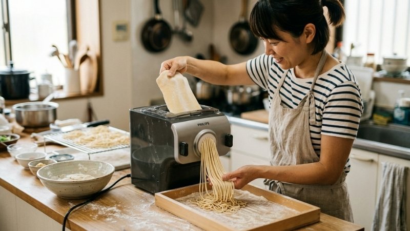 M&aacute;y l&agrave;m m&igrave; gi&uacute;p tự chủ nguy&ecirc;n liệu sạch, tiết kiệm thời gian v&agrave; đa dạng h&oacute;a thực đơn