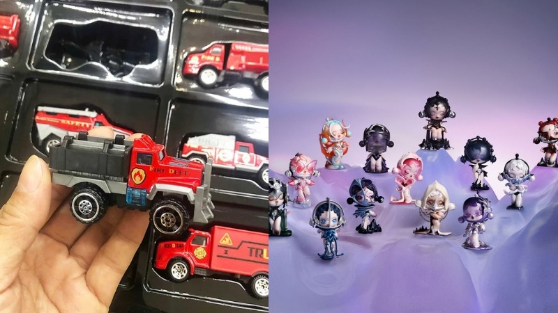 Xe m&ocirc; h&igrave;nh die-cast, blind box, art toys đa dạng, đẹp mắt, gi&aacute; trị sưu tầm cao