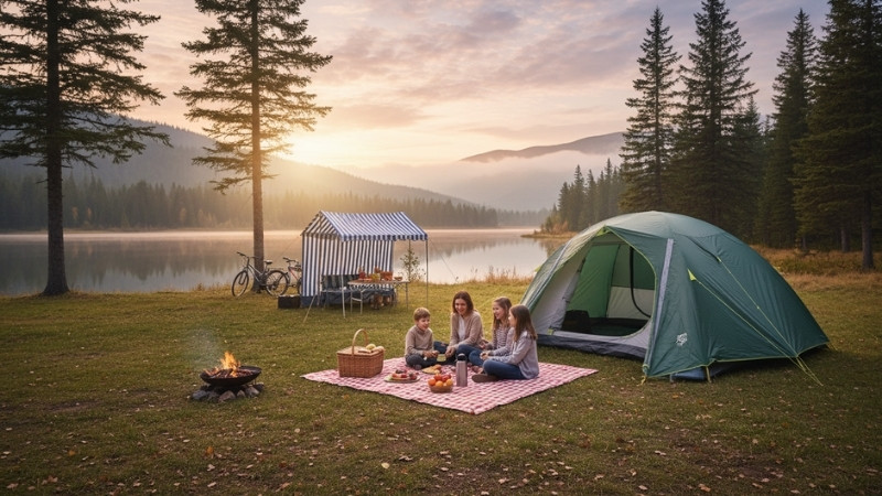 Chọn lều đ&uacute;ng size, vải chống thấm tốt, khung chắc v&agrave; tho&aacute;ng kh&iacute; để d&ugrave;ng bền, tiện lợi