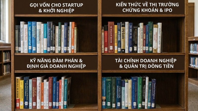 S&aacute;ch huy động vốn tr&ecirc;n Tiki đa dạng từ startup, IPO đến đ&agrave;m ph&aacute;n, quản trị t&agrave;i ch&iacute;nh