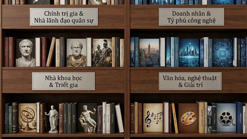 S&aacute;ch danh nh&acirc;n nước ngo&agrave;i tại Tiki gồm ch&iacute;nh trị, doanh nh&acirc;n, khoa học v&agrave; văn h&oacute;a nghệ thuật
