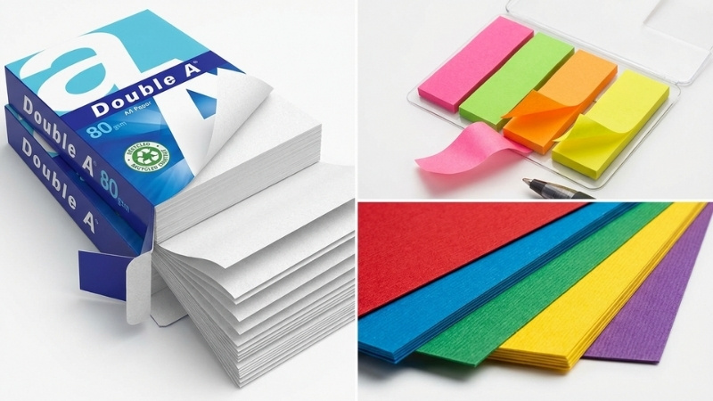 Tiki mang đến thế giới sản phẩm về giấy phong ph&uacute; về mẫu m&atilde;, đ&aacute;p ứng mọi nhu cầu ghi ch&eacute;p, in ấn