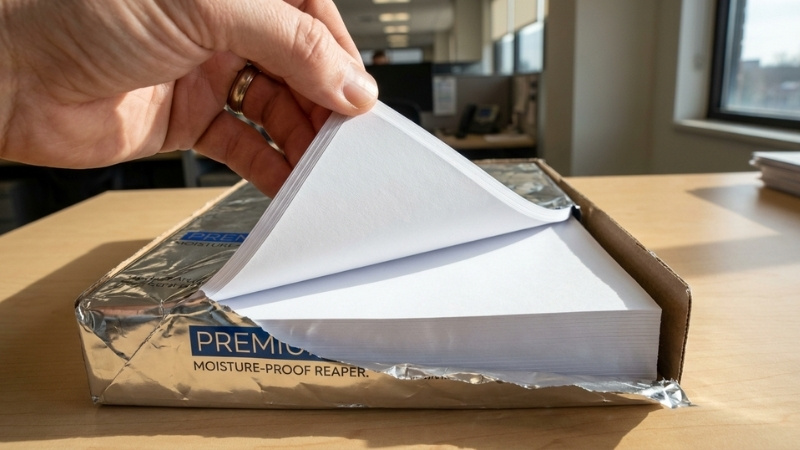 Bảo quản giấy đ&uacute;ng c&aacute;ch gi&uacute;p ngăn ngừa ẩm mốc v&agrave; đảm bảo tuổi thọ cho m&aacute;y in