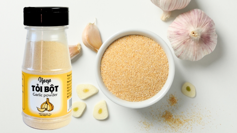 Bột tỏi c&oacute; hương thơm đậm đ&agrave;, gi&uacute;p m&oacute;n ăn th&ecirc;m hấp dẫn
