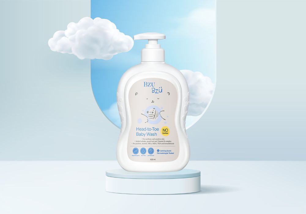 Sữa tắm gội to&agrave;n th&acirc;n BZU BZU gi&uacute;p nhẹ nh&agrave;ng l&agrave;m sạch