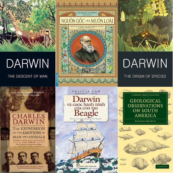 C&aacute;c t&aacute;c phẩm nổi bật của t&aacute;c giả Charles Darwin