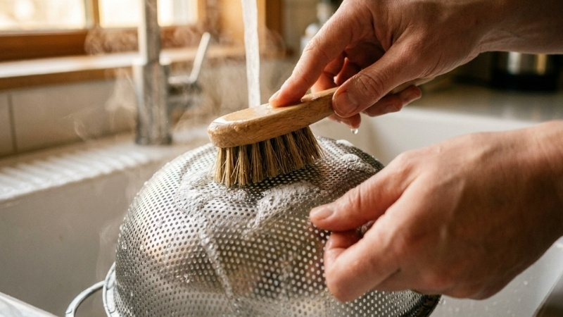 Mẹo bảo quản rổ bền bỉ bằng c&aacute;ch vệ sinh đ&uacute;ng c&aacute;ch v&agrave; phơi kh&ocirc; nơi tho&aacute;ng m&aacute;t hằng ng&agrave;y