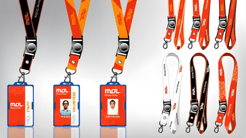 D&acirc;y đeo thẻ c&oacute; m&oacute;c kh&oacute;a chắc chắn, giữ thẻ an to&agrave;n