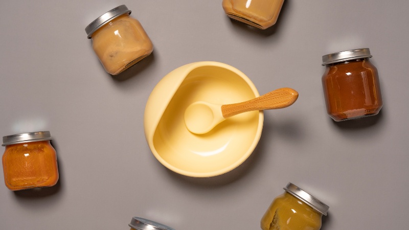 Tô chén ăn dặm silicon thực phẩm mềm mại, chống vỡ và an toàn cho bé tập ăn