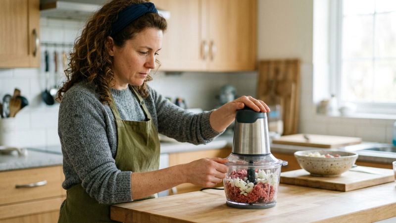 Máy xay thịt giúp tiết kiệm thời gian, đảm bảo vệ sinh và linh hoạt chế biến nhiều món ăn tại nhà