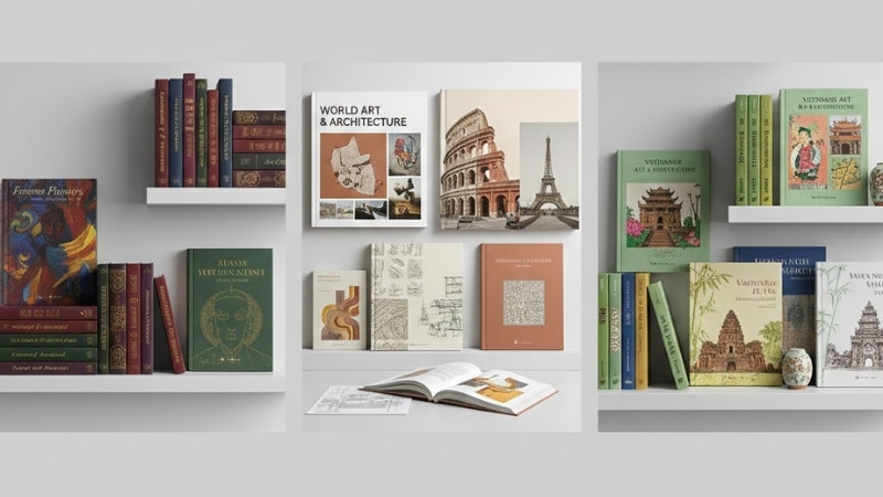 Danh mục s&aacute;ch Mỹ thuật - Kiến tr&uacute;c tr&ecirc;n Tiki đa dạng, từ danh họa thế giới đến di sản Việt Nam