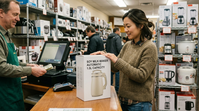 Chọn máy làm sữa đậu nành có dung tích phù hợp với số lượng thành viên gia đình