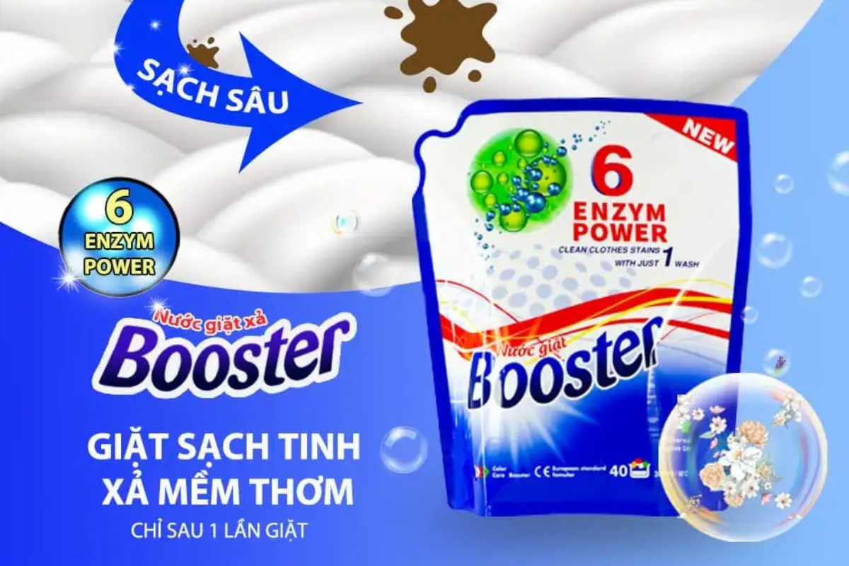 Nước giặt Booster thương hiệu được nhiều gia đ&igrave;nh Việc lựa chọn