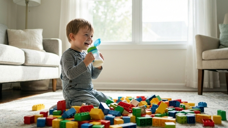 Giai đoạn tr&ecirc;n 2 tuổi l&agrave; thời điểm v&agrave;ng để b&eacute; bứt ph&aacute; về thể chất v&agrave; tư duy với nguồn dinh dưỡng chuẩn